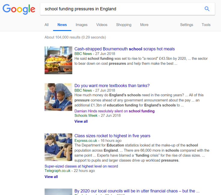 School funding pressures