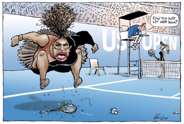 Racist Serena Cartoon